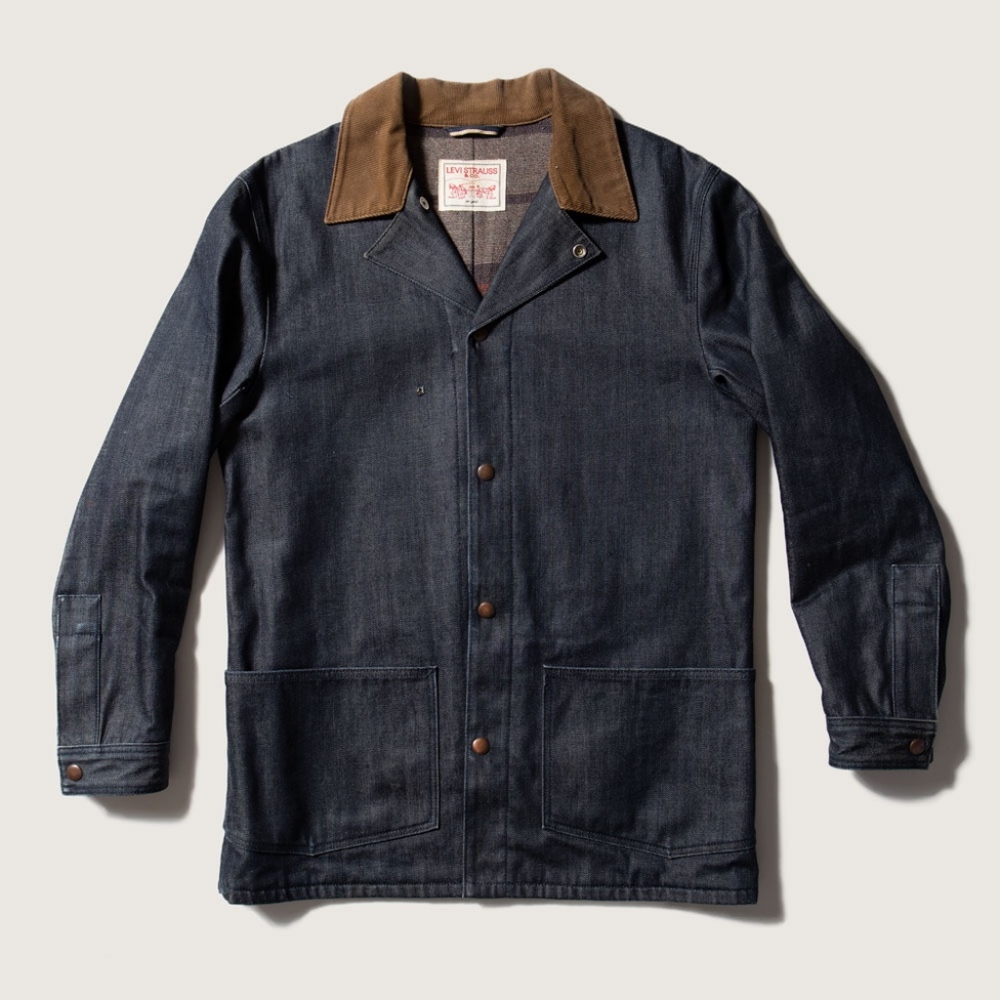 Levis Chore Coat Raw Denim Selvedge Jacket